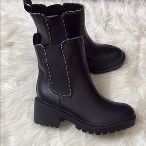 NWT City Chic Black Ankle Boot Spike Size 40 US Size 9